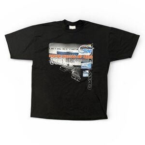 Vintage Nascar Winston Cup Series Shirt Daytona 500 2002 T-Shirt Sz XL Black Y2K